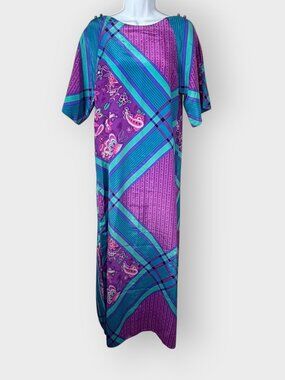 Vintage Malihini Hawaii MuuMuu Dress | Resort Tropical Beachy 70s Hostess